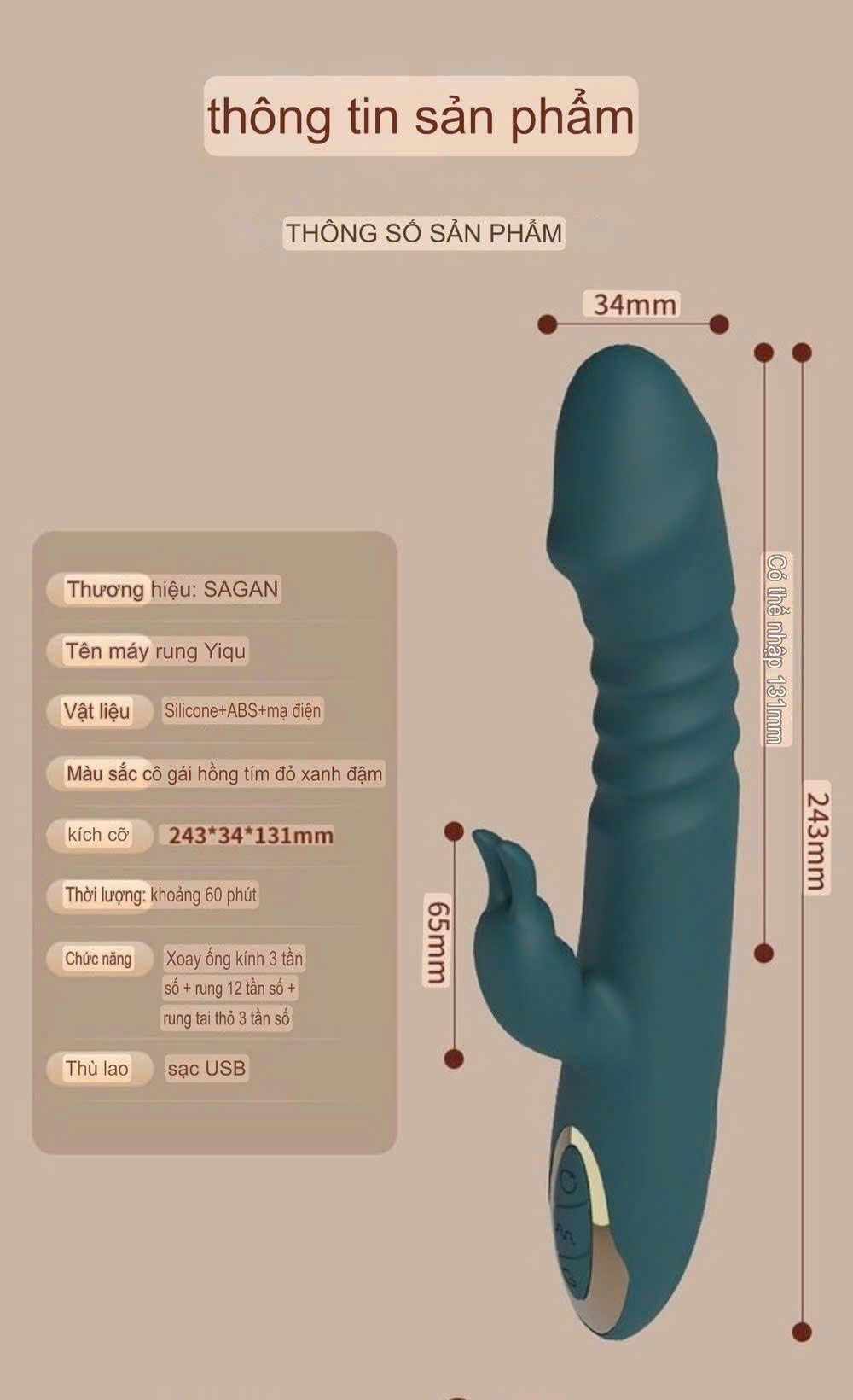 Dương Vật Giả Massage Rung