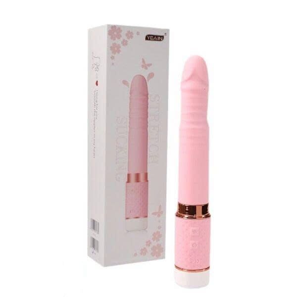 Dương Vật Giả Massage Dạng Son M&ocirc;i Rung - Thụt - Sưởi Ấm Đa Năng Meixin