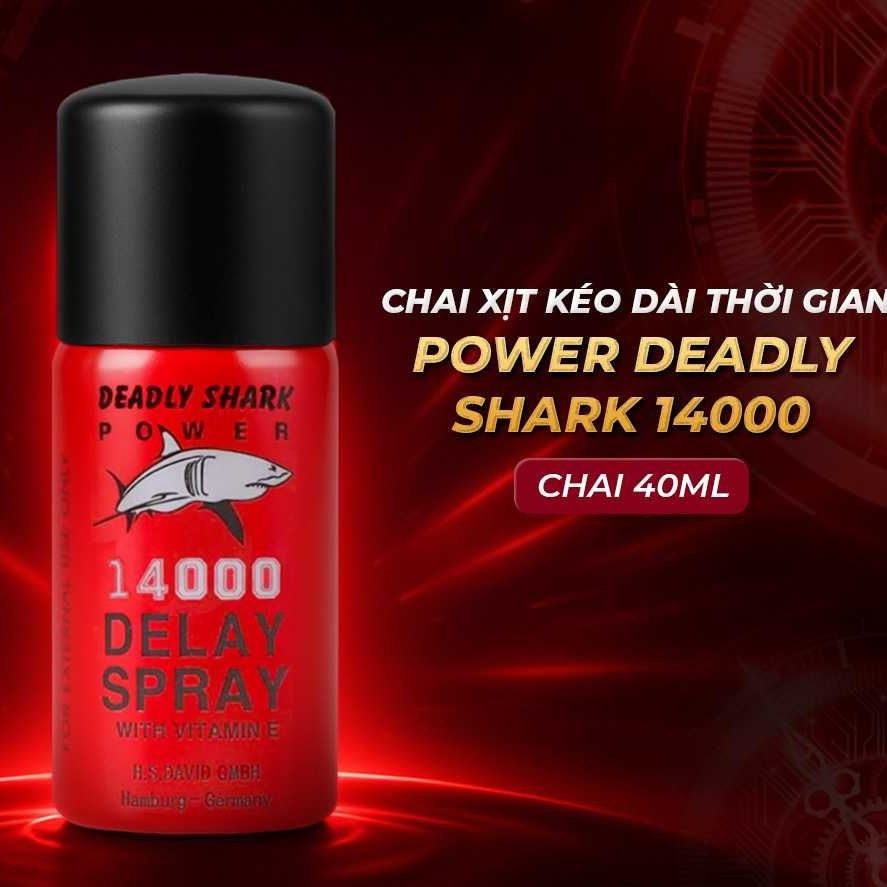 Chất lượng l&agrave;nh t&iacute;nh của chai xịt Power Deadly Shark 14000