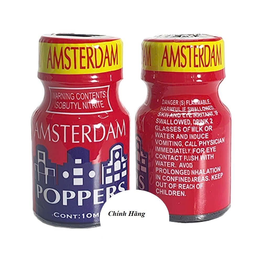 Chai h&iacute;t tăng kho&aacute;i cảm Popper PWD USA Amsterdam Red