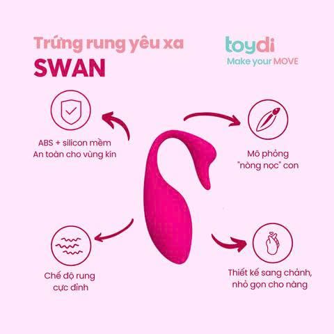 M&aacute;y Rung Thụt K&iacute;ch Th&iacute;ch Điểm G Thi&ecirc;n Nga Swan