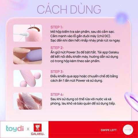 Trứng Rung Massage K&iacute;ch Th&iacute;ch Điểm G Galaku MIYA - 4