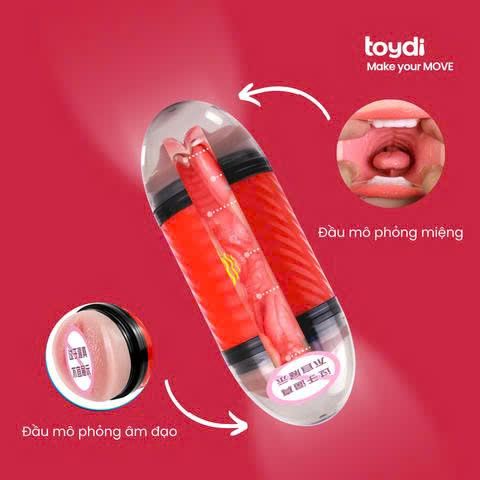 Cốc &acirc;m đạo silicone Tăng Kho&aacute;i Cảm 2 Đầu
