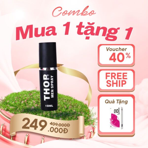 Combo Chai Xịt K&eacute;o D&agrave;i Thời Gian V&agrave; Bao Cao Su Ch&iacute;nh H&atilde;ng
