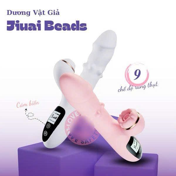 Dương Vật Giả Jiuai Bead Tỏa Nhiệt 9 Chế Độ Rung Thụt