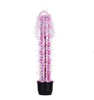 ương vật giả silicon gai mềm c&oacute; rung d&agrave;i 17cm