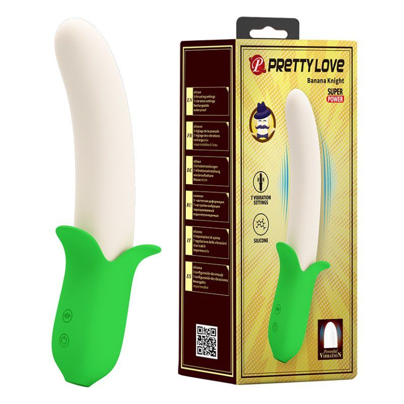 Dương Vật Giả Pretty Love Banana Knight 7 Chế Độ Rung