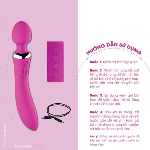 Ch&agrave;y Rung 12 Chế Độ Rung Double End Toả Nhiệt Ch&iacute;nh H&atilde;ng