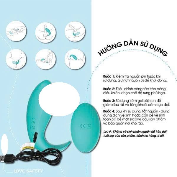 Trứng Rung Silicone Mềm Mại Kh&aacute;ng Nước Cao Cấp Sophia