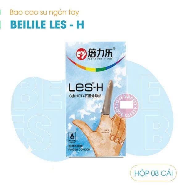 Bao cao su ng&oacute;n tay n&oacute;ng ấm Beilile Les H
