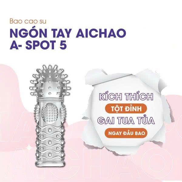 Bao Cao Su Ng&oacute;n Tay Gai Nổi Lớn Aichao A Spot 5