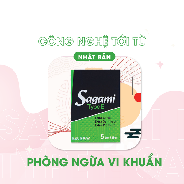 Bao Cao Su Sagami Type E Si&ecirc;u Điểm G&acirc;n Nổi