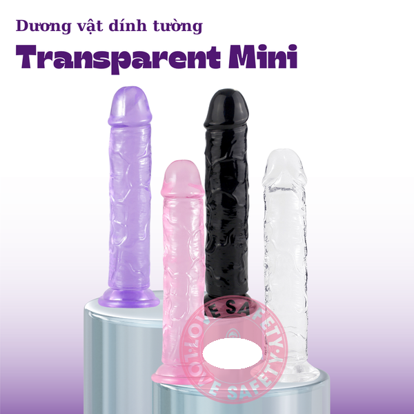 Dương Vật D&iacute;nh Tường Transparent Mini