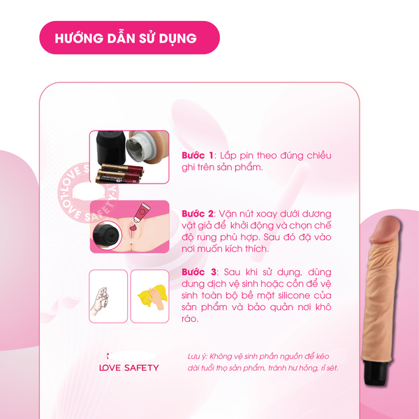 Dương Vật Giả Lovetoy Reel Feel Flexi Rung Đa Chế Độ