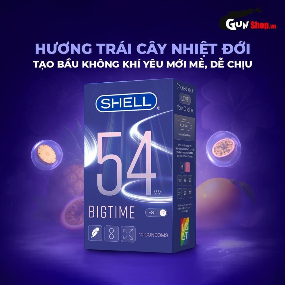 Bao cao su Shell Bigtime Size 54mm