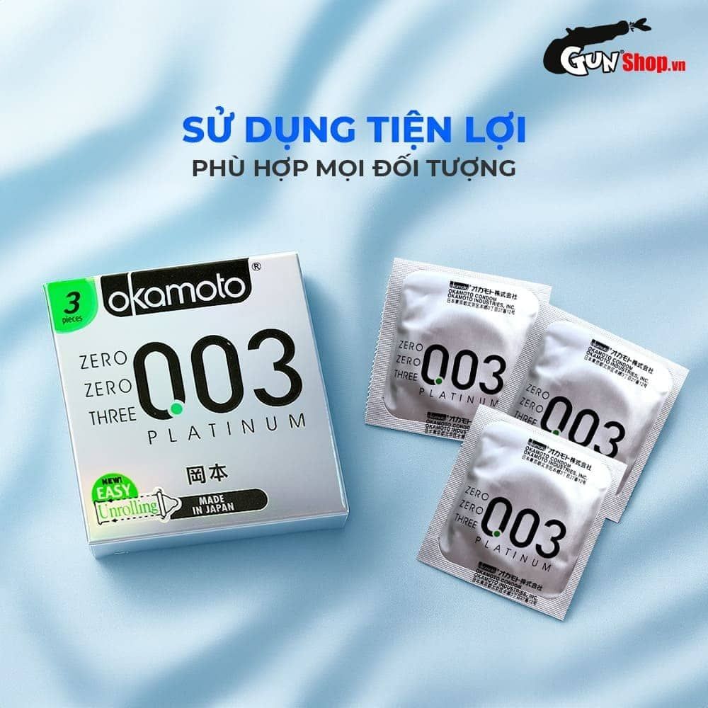 Bao cao su Okamoto 0.03 Platinum