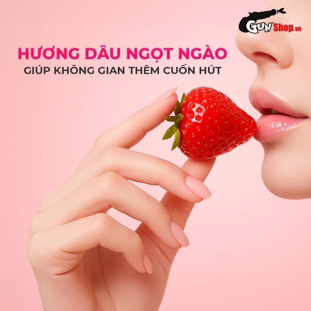 Bao cao su Okamoto Skinless Skin Strawberry Hương d&acirc;u