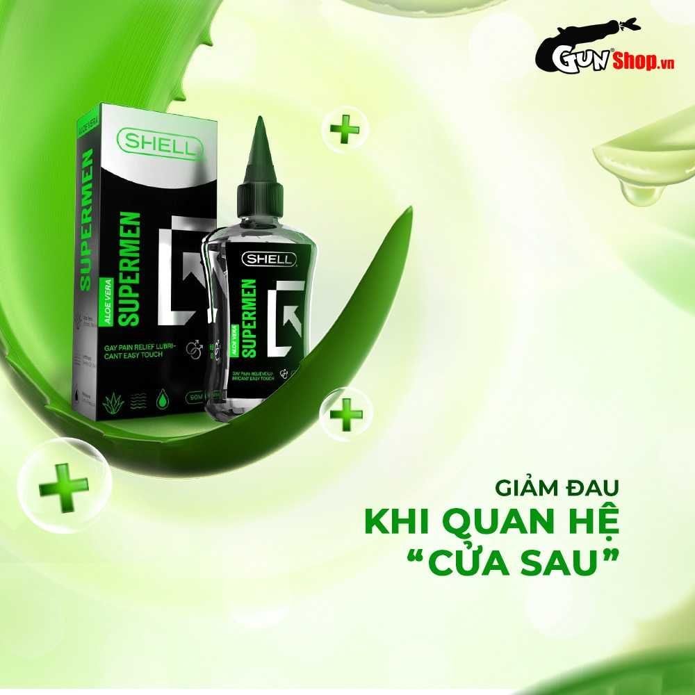 Gel l&ocirc; hội Shell Supermen Aloe Vera