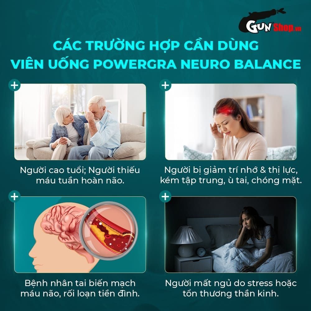 Vi&ecirc;n uống bổ n&atilde;o Powergra Neuro Balance
