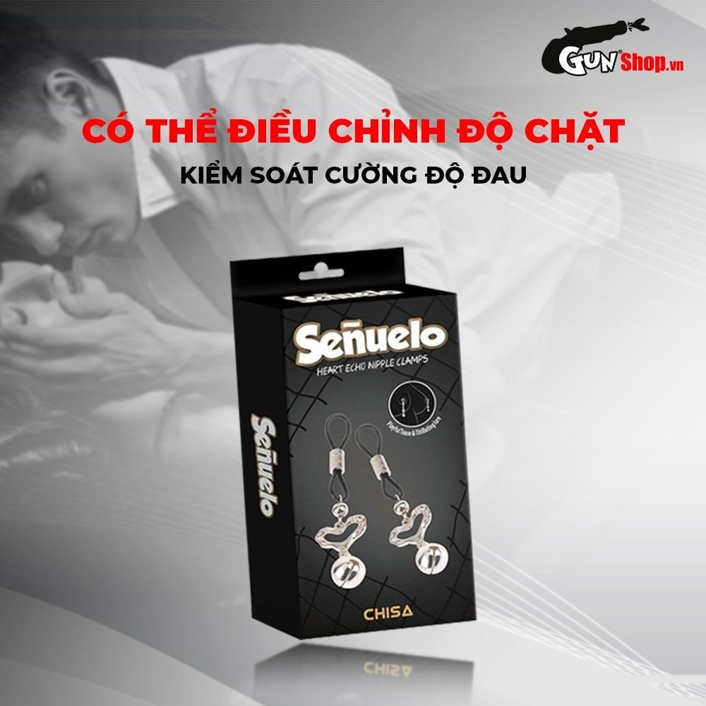 Kẹp v&uacute; Chisa Senuelo Heart Echo Nipple Clamps