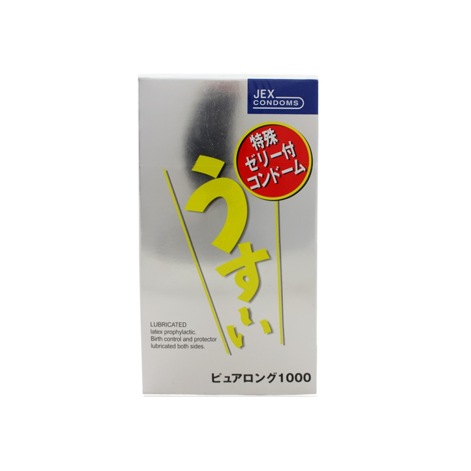 Bao cao su kéo dài thời gian Jex Usui Pure Long Nhật Bản