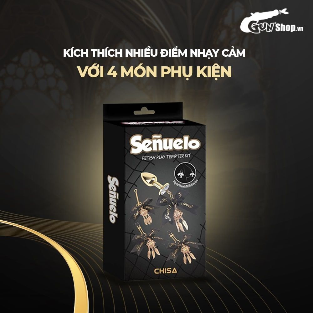 Bộ dụng cụ hỗ trợ t&igrave;nh dục BDSM Chisa Senuelo Fetish Play Tempter Kit