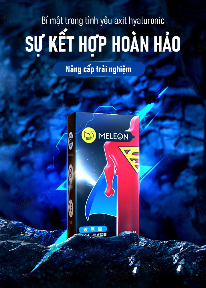 Sản phẩm bao cao su Meleon Supermen