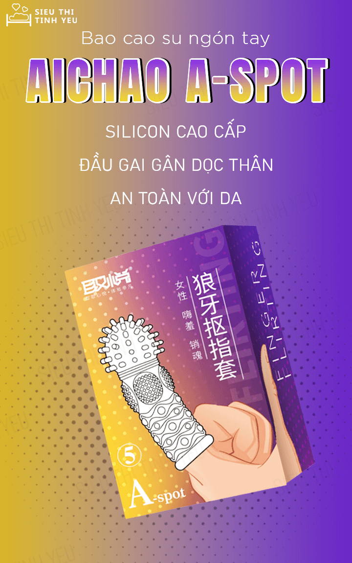 Bao cao su ng&oacute;n tay Aichao A-Spot