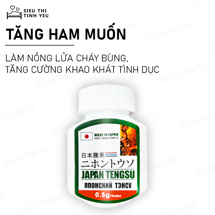 Vi&ecirc;n uống tăng sinh l&yacute; nam Japan Tengsu