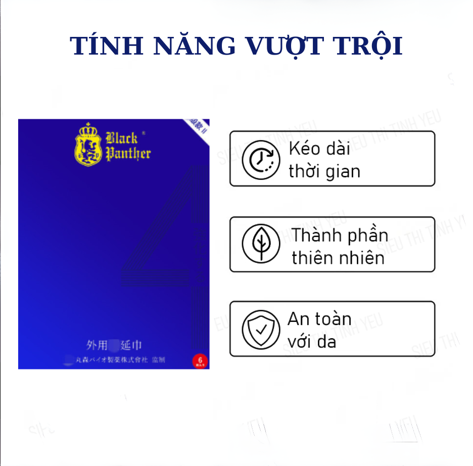Khăn lau Black Panther Delay Wipes