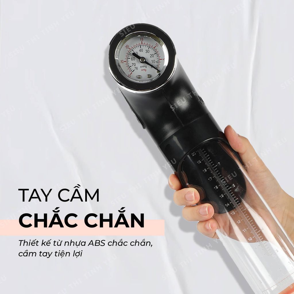 M&aacute;y tập dương vật Youcups Smart Pump Big Men tự động pin sạc