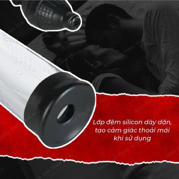 M&aacute;y tập tăng k&iacute;ch thước l&agrave;m đẹp dương vật Optimax bơm tay