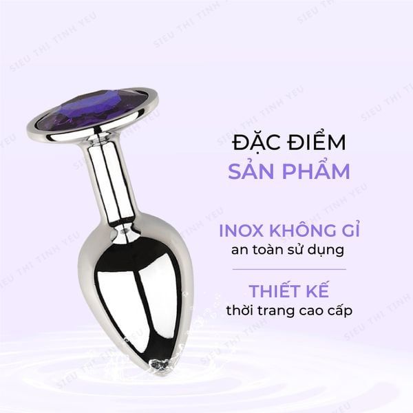 Đồ chơi hậu m&ocirc;n Anal Toy 02 m&agrave;u bạc - H&igrave;nh ảnh 3