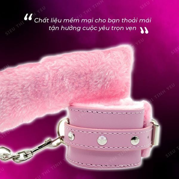 C&ograve;ng tay chất liệu da cao cấp BDSM Pink