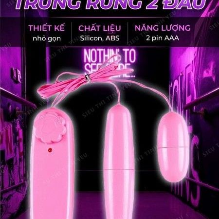 Trứng rung 2 đầu d&ugrave;ng pin 5