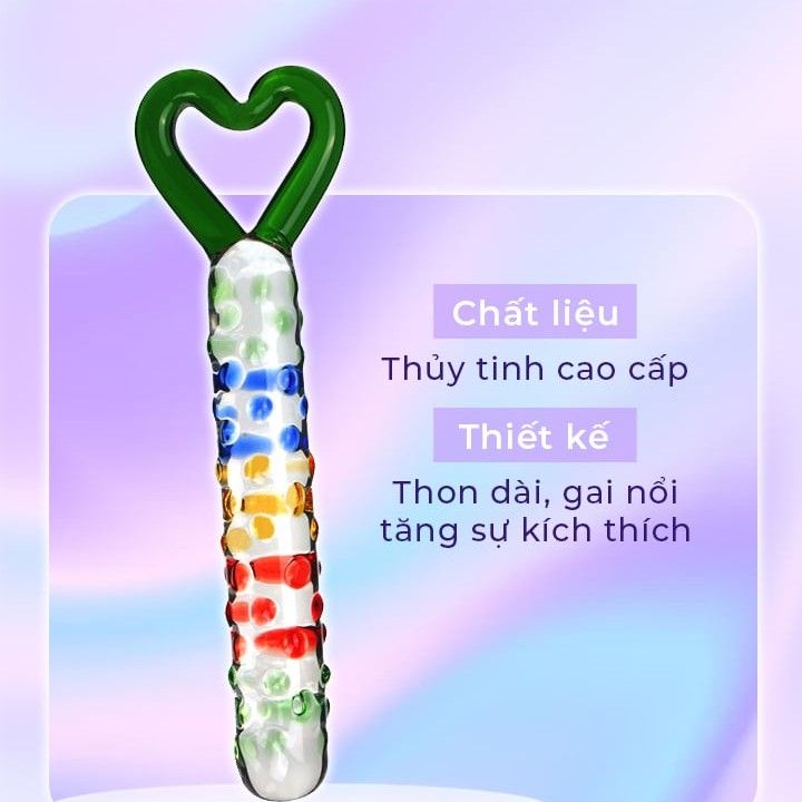 Dương vật giả sang trọng thủy tinh pha l&ecirc; h&igrave;nh Gậy Ph&eacute;p