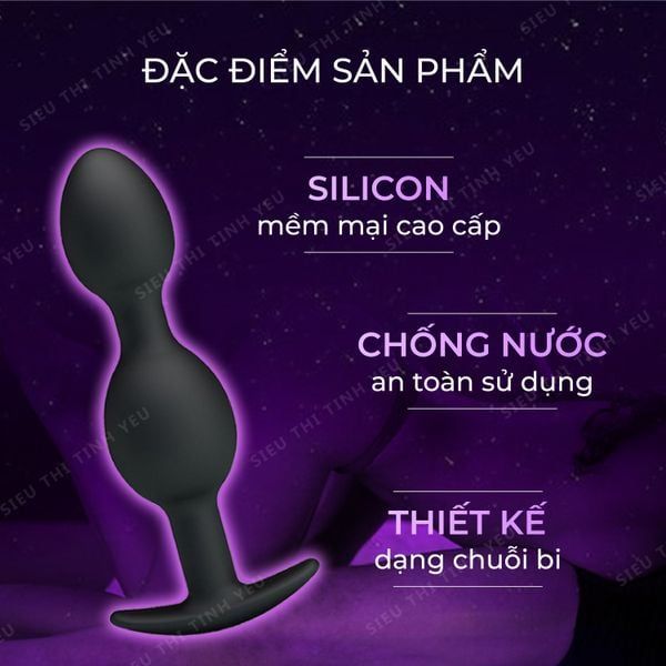 Th&ocirc;ng tin sản phẩm ph&iacute;ch cắm hậu m&ocirc;n Pretty Love Anal Balls