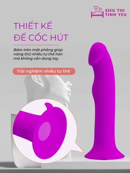 Dương vật giả d&iacute;nh tường Pretty Love Murray