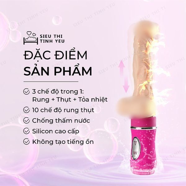 Dương vật giả cao cấp rung mạnh thục nhanh l&agrave;m ấm Ailighter