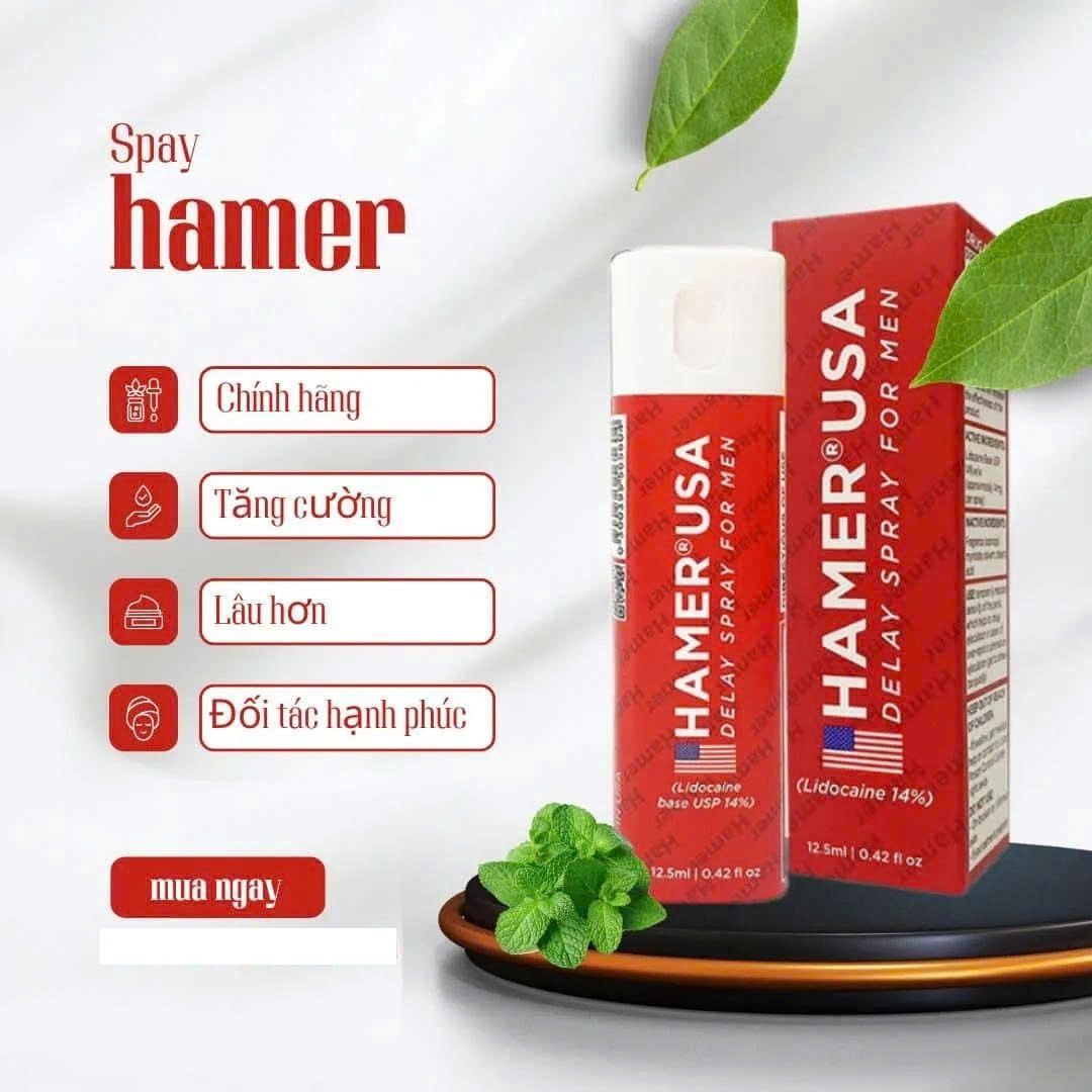 Sử dụng b&igrave;nh xịt Hamer USA