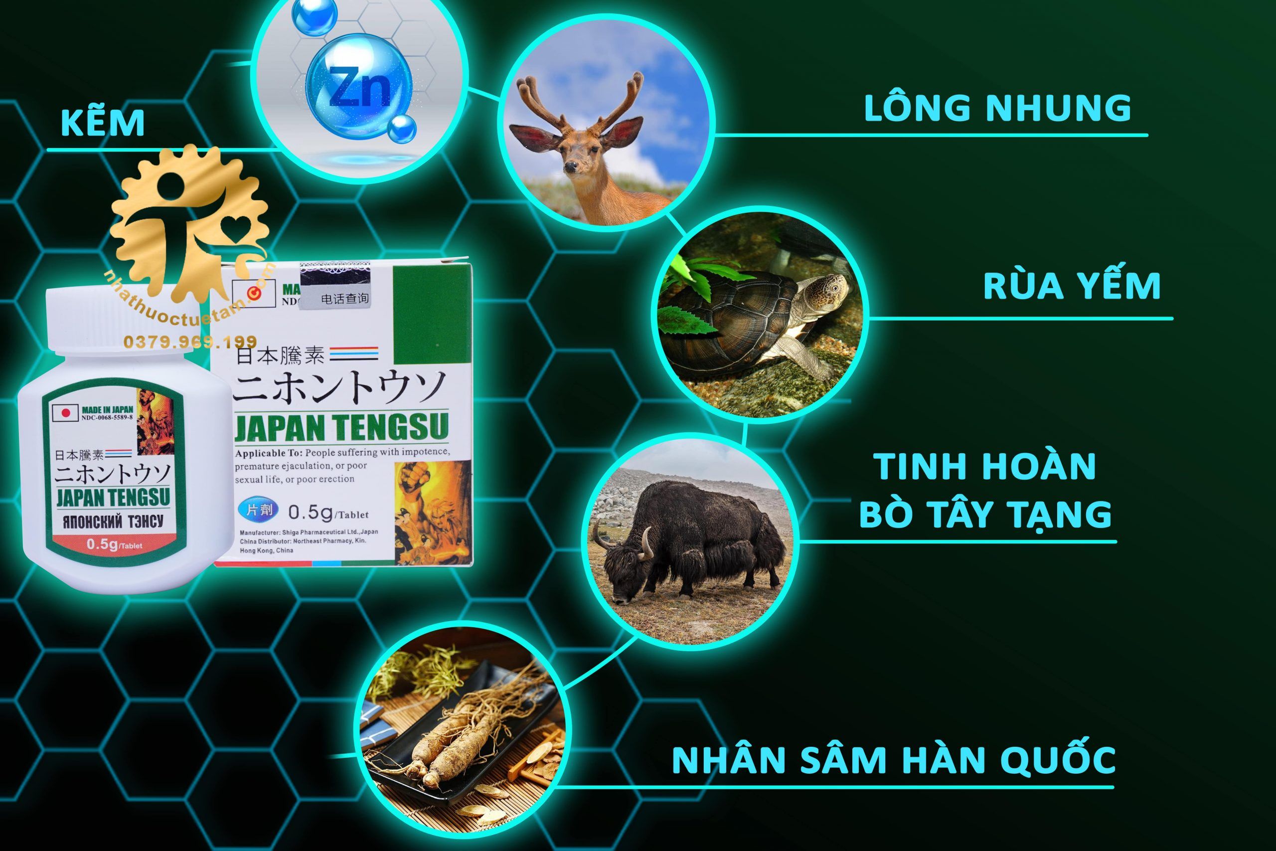 Vi&ecirc;n uống Japan Tengsu Nhật Bản