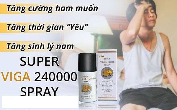Super Viga Spray Delay 240000 Ch&iacute;nh H&atilde;ng