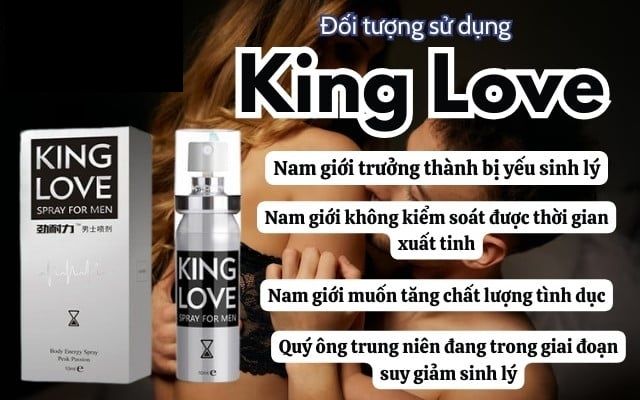 Chai xịt King Love ch&iacute;nh h&atilde;ng