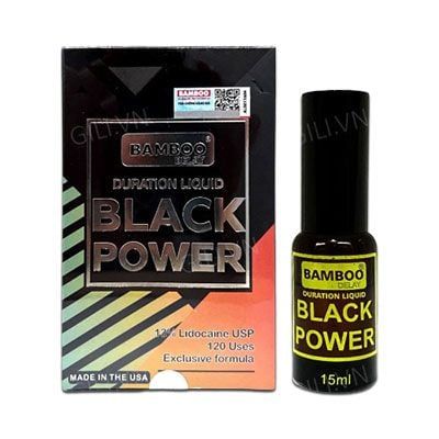 Chai xịt k&eacute;o d&agrave;i thời gian Bamboo Delay Black Power