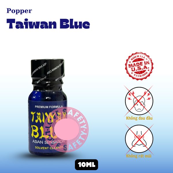 Chai h&iacute;t tăng k&iacute;ch th&iacute;ch quan hệ Popper Taiwan Blue Chai 10ml