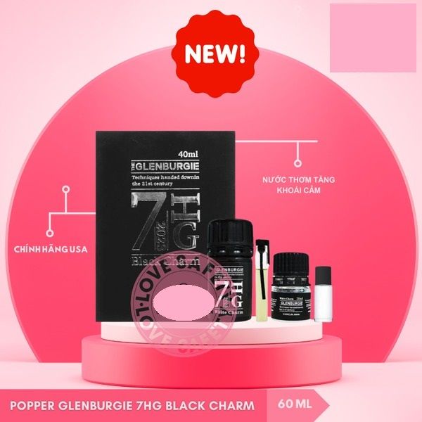 Chai h&iacute;t tăng k&iacute;ch th&iacute;ch quan hệ Popper Glenburgie 7HG Black Charm