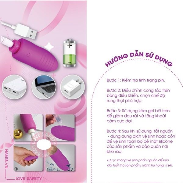Trứng Rung ManNuo Charge chất liệu cao cấp