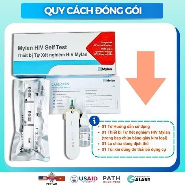 Que Thử HIV Mylan HIV Self Test