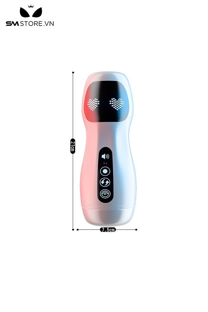 Cốc &acirc;m đạo tự động cảm biến cầm tay m&agrave;u trắng d&agrave;i 21cm