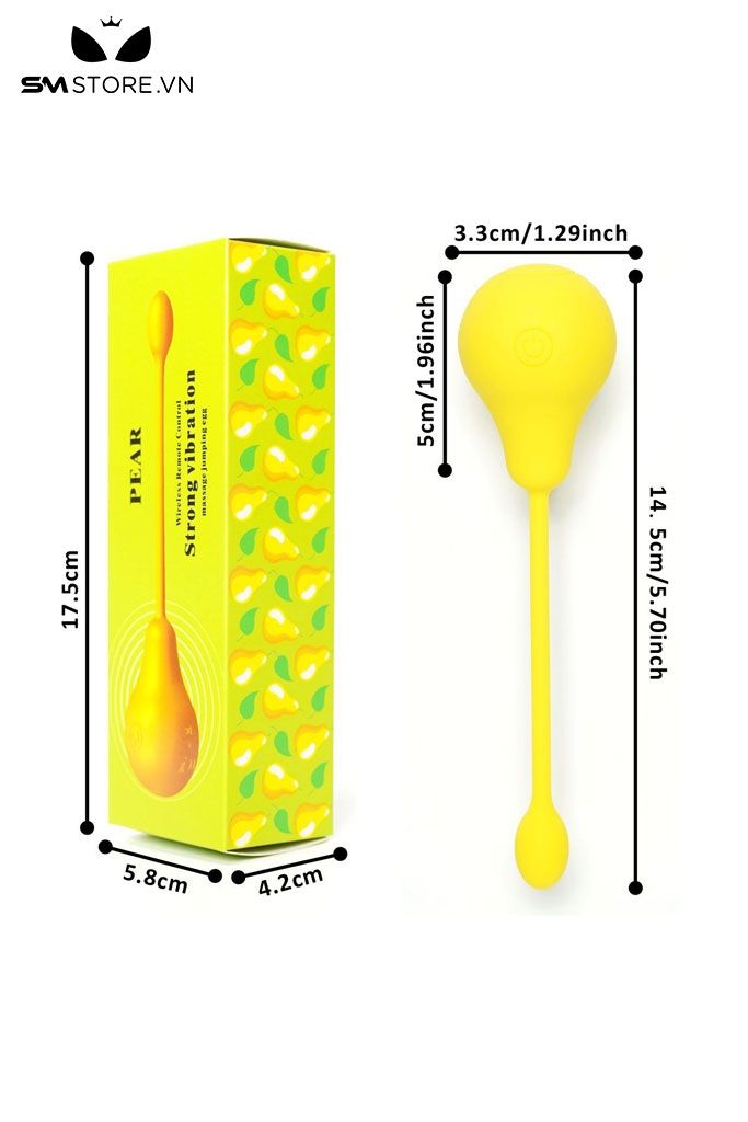 Trứng rung silicon ngụy trang quả l&ecirc;